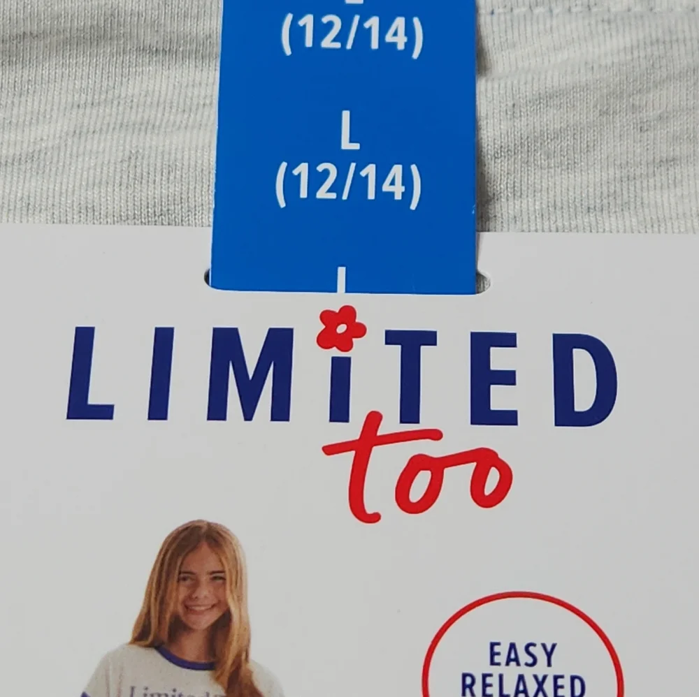 Limited Too Girls 2 Piece Active Set T-Shirt & Mesh Shorts Size L (12/14)